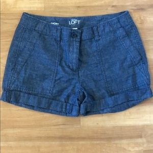 Loft cargo/jean shorts